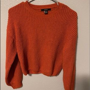 Burnt Orange Crop Sweater